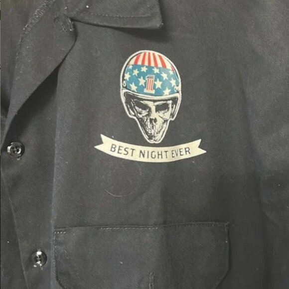 Dickies Made in Detroit Tigers Button Down mechanic Work Shirt 2XL - Picture 2 of 6